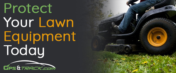 Lawn equipment GPS tracking units with no monthly fees. Real time tracking.