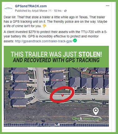 arlington tx stolen trailer