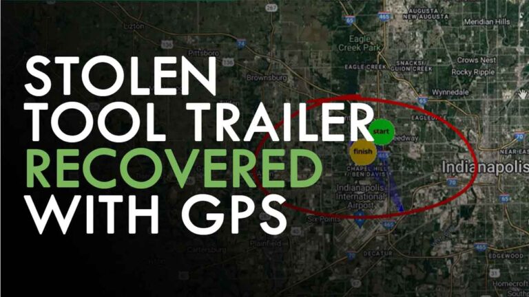 Indianapolis tool trailer recovered with gps tracker
