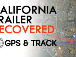 California trailer recovered with gps tracker