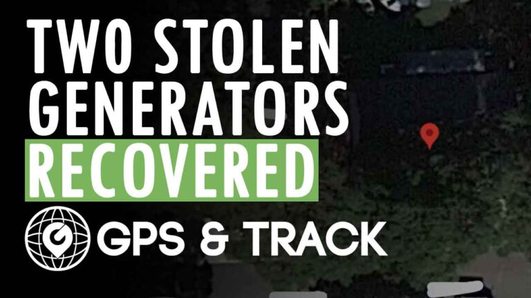 gps trackers recovered 2 generators