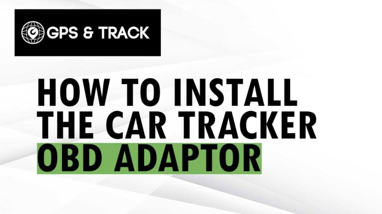 OBD adaptor car tracker installation