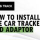 OBD adaptor car tracker installation