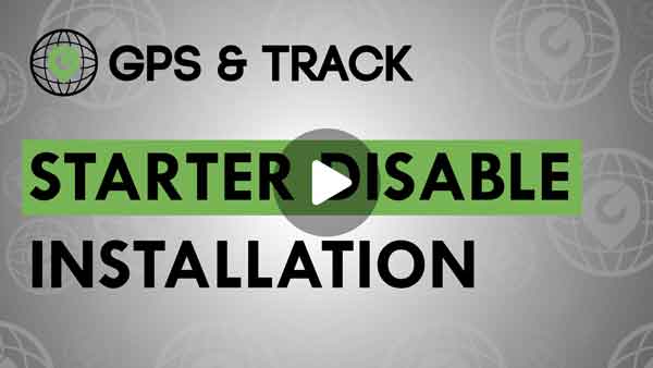 how to install the starter disable gps tracking device